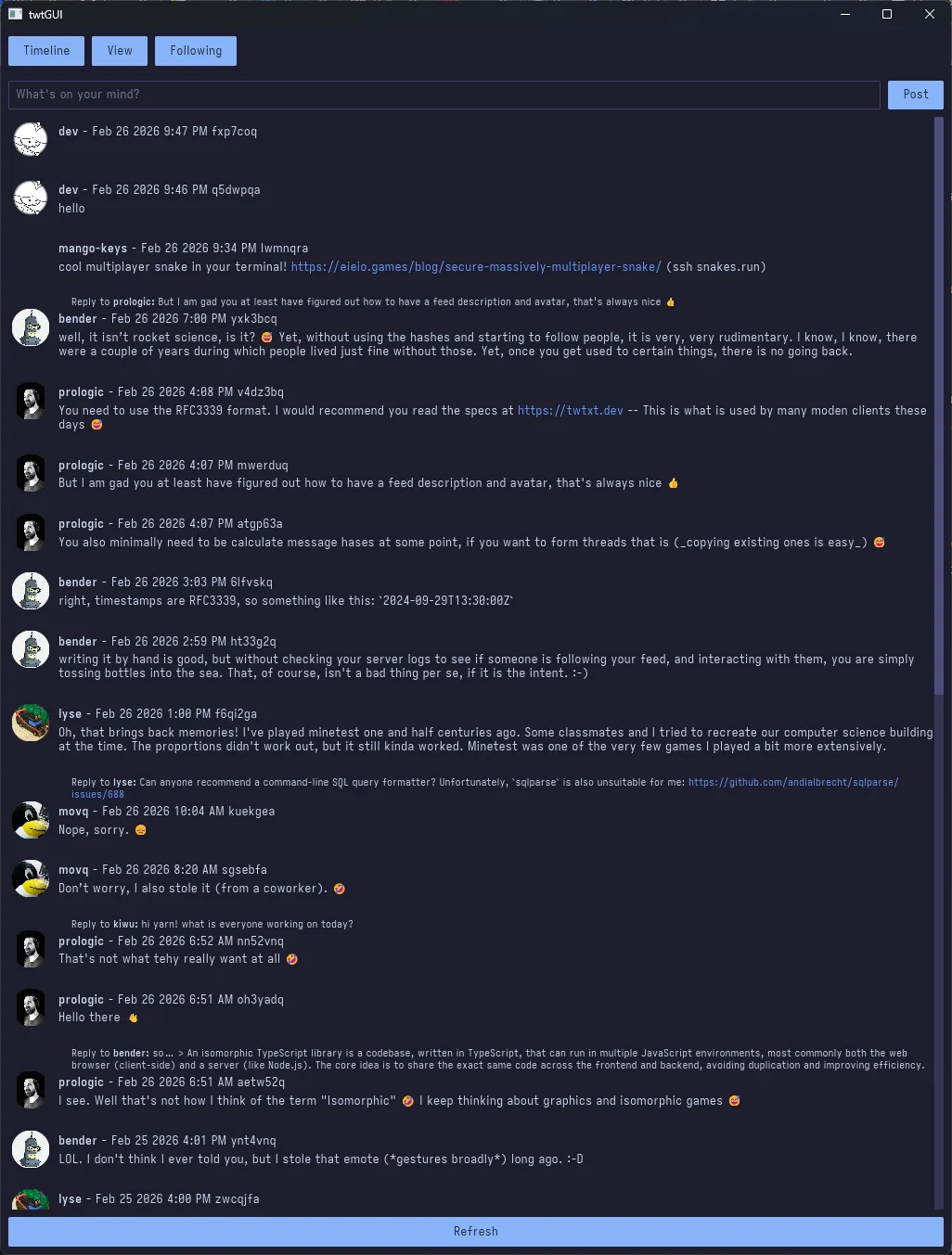 the iced client as of writing