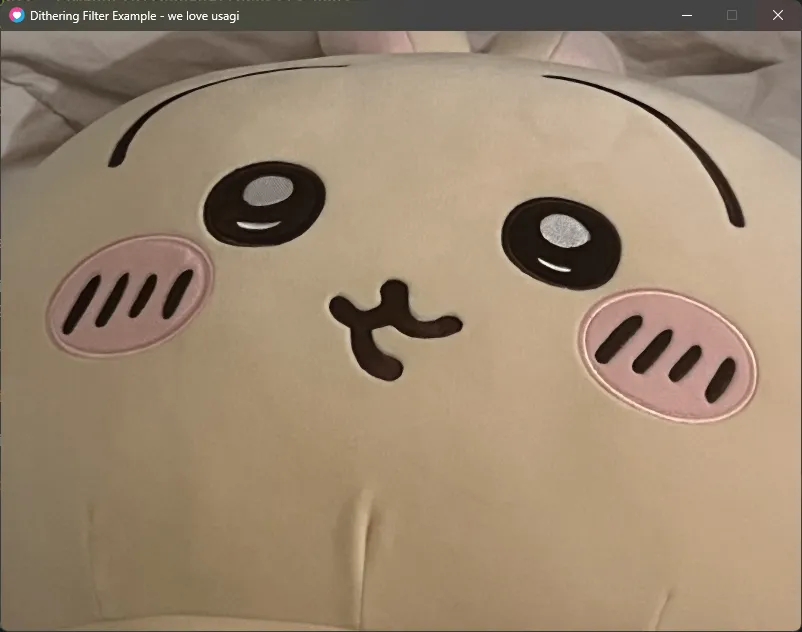 picture of the window containing usagi