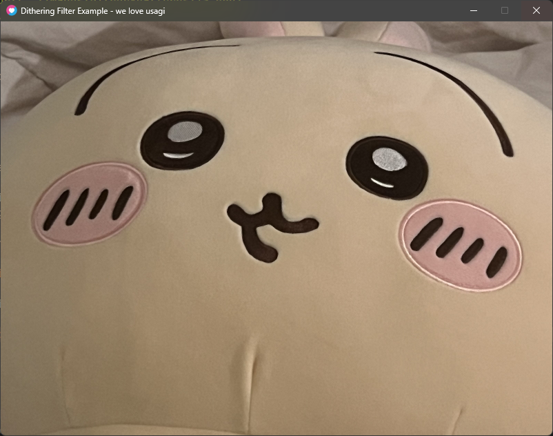 picture of the window containing usagi
