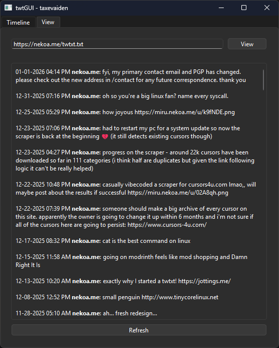 the Qt client