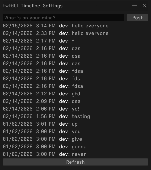 the egui client
